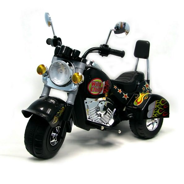 Harley Style Wild Child Motorcycle Black - Battery Operated