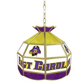 East Carolina U Glass Tiffany Lamp - 16 Inch Diameter