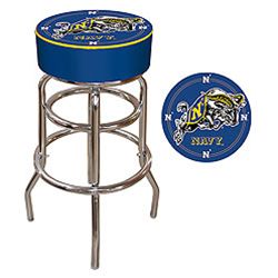 United States Naval Academy Padded Bar Stool