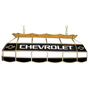 Chevy Bow Tie Stained Glass 40 Inch Lighting Fixture