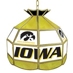University of Iowa Stained Glass Tiffany Lamp - 16 Inch