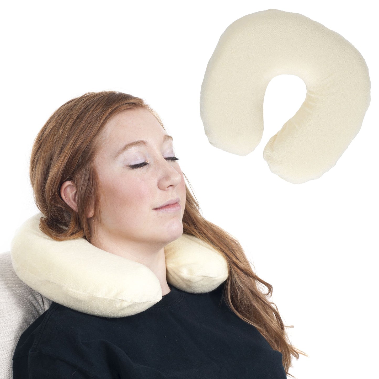 Memory Foam Head and Neck Support Transit Pillow