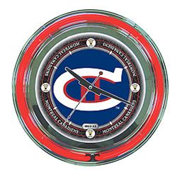 NHL Vintage Montreal Canadiens Neon Clock - 14 Inch Diameter