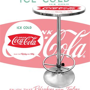 Vintage Coca-Cola Coke Pub Table - Ice Cold Design