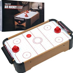 Mini Table Top Air Hockey - Comes With Everything You Need