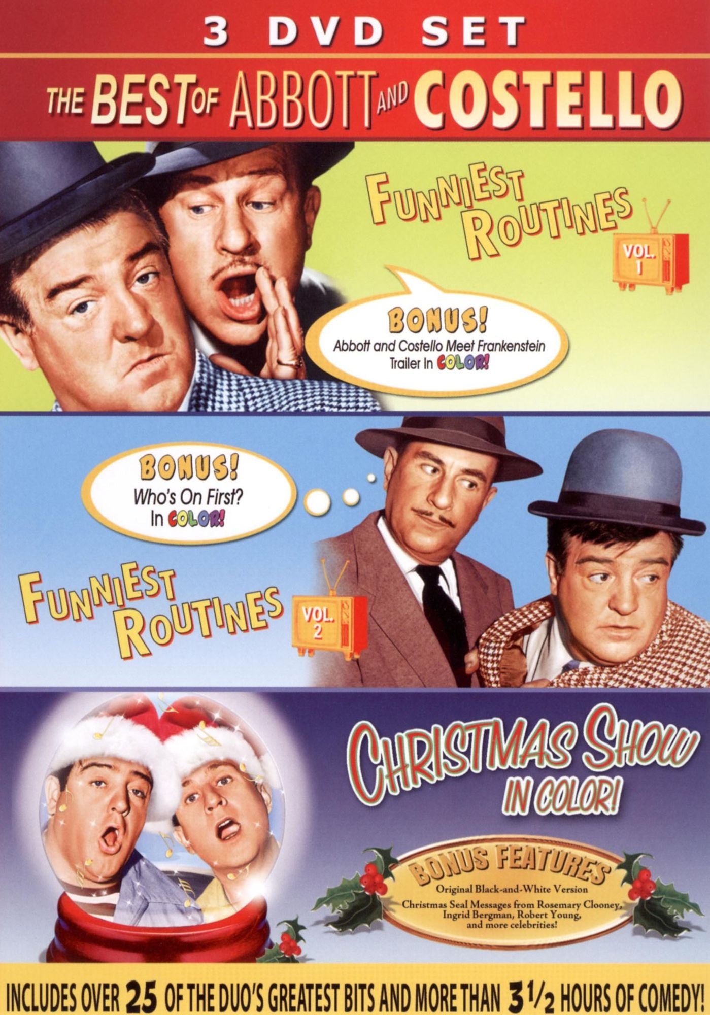 The Best of Abbott and Costello: Funniest Routines, Vols. 1 & 2/Christmas Show [3 Discs]