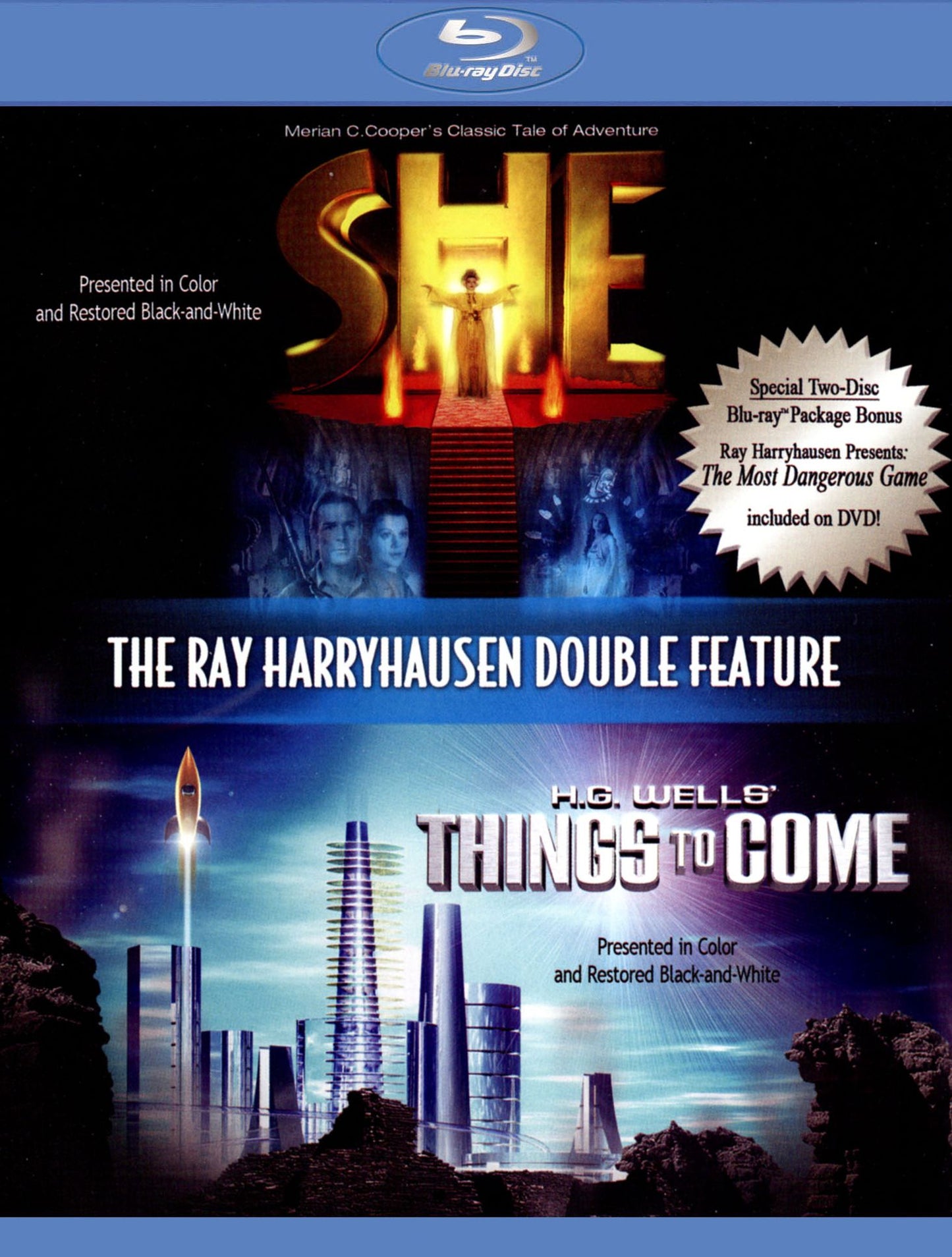 The Ray Harryhausen Double Feature: She/Things to Come [2 Discs] [Blu-ray]