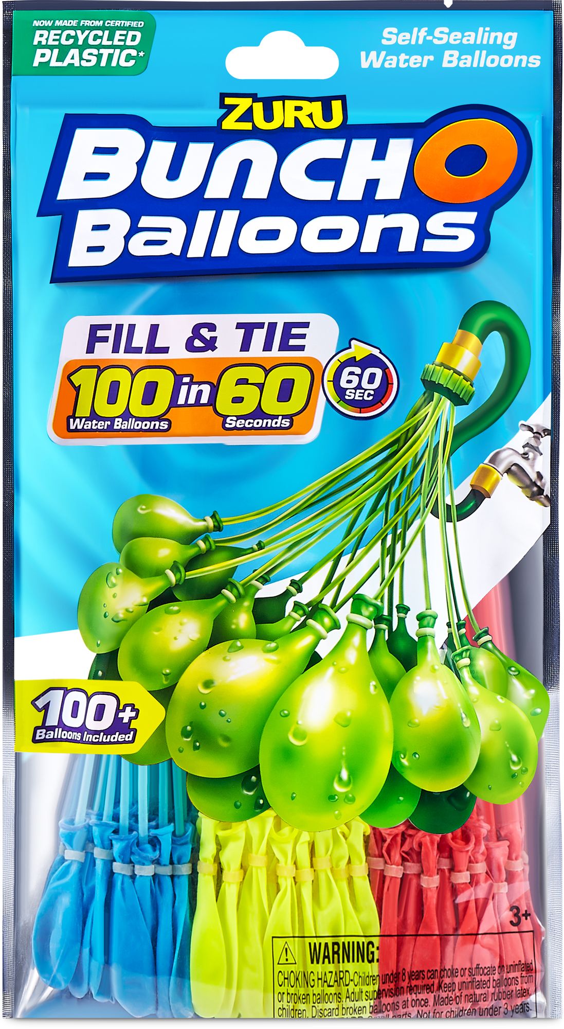 Zuru Bunch O Balloons - Rapid Fill, 3PK Foilbag