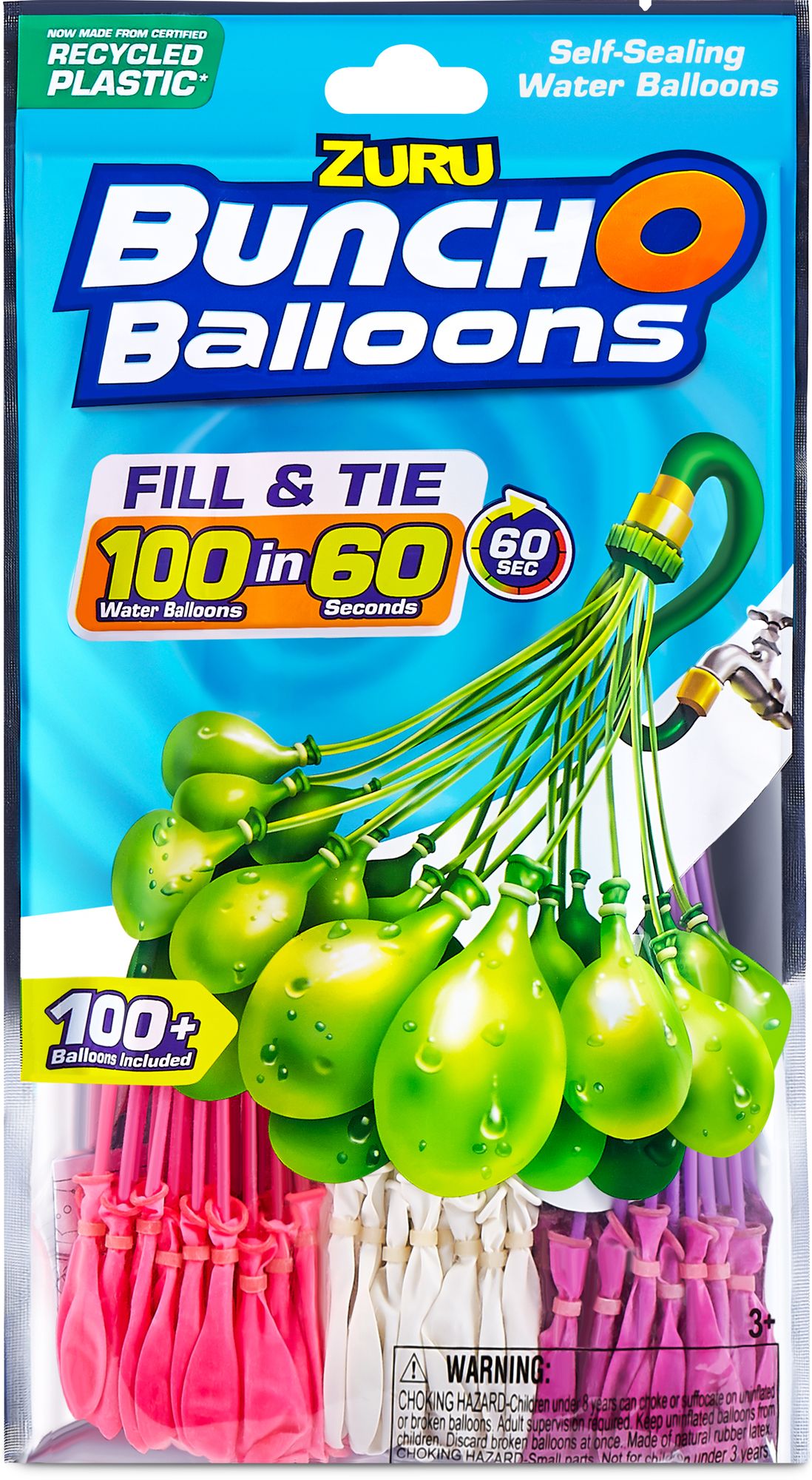 Zuru Bunch O Balloons - Rapid Fill, 3PK Foilbag