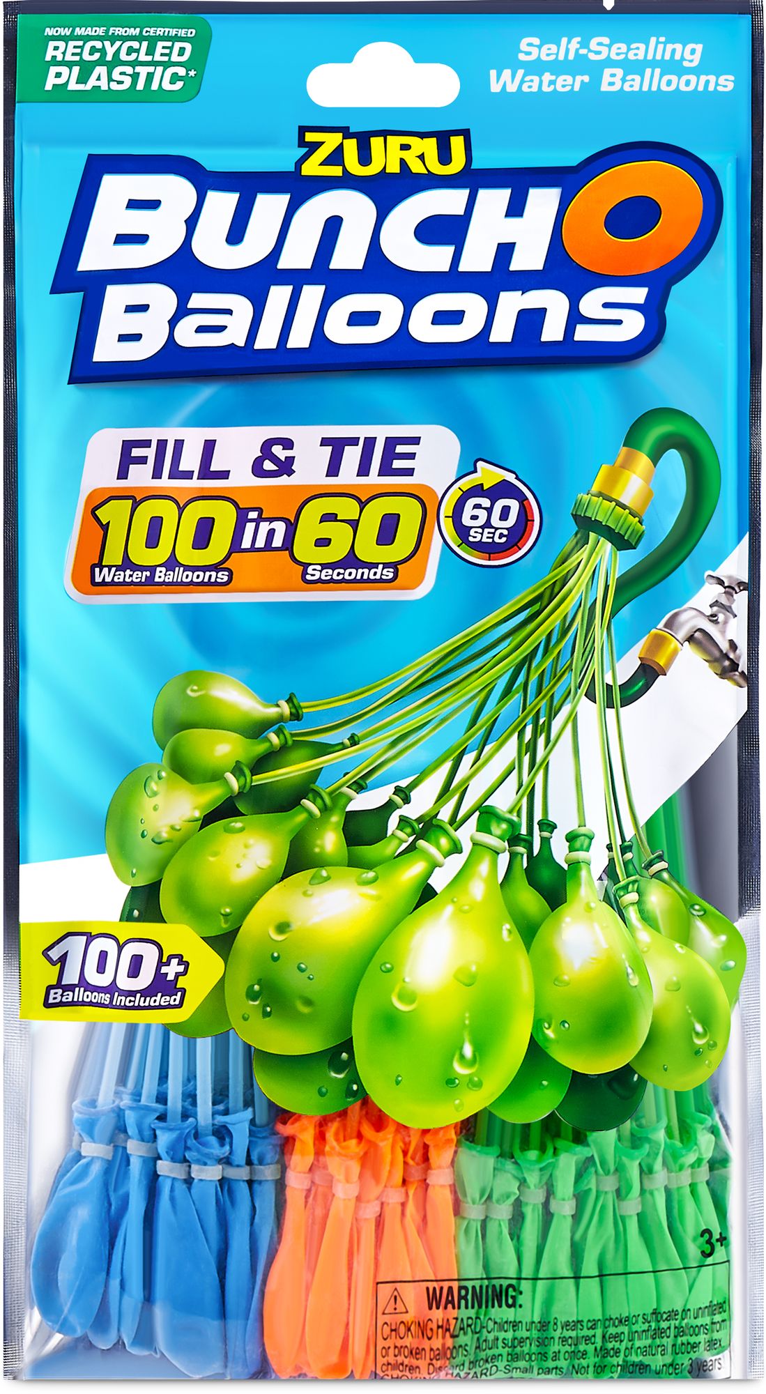 Zuru Bunch O Balloons - Rapid Fill, 3PK Foilbag