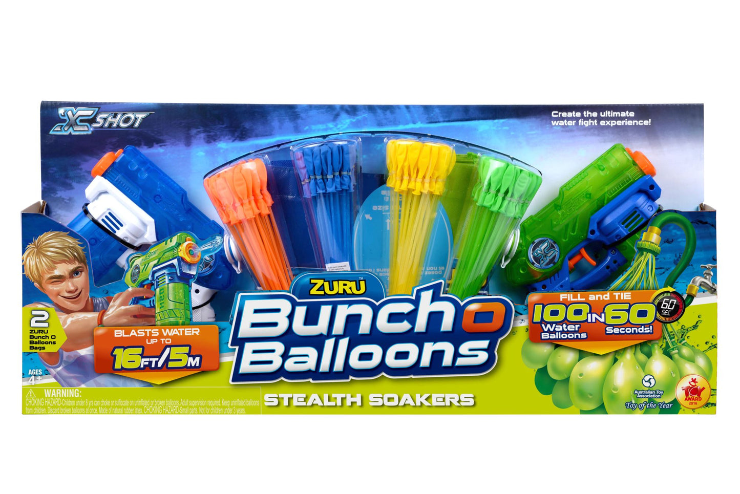 Bunch O Balloons Mega Pack - 4 Bunches O Balloons and 2 Stealth Soakers