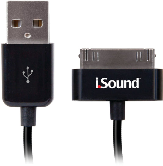 ISound Apple Charge and Sync Cable - Black
