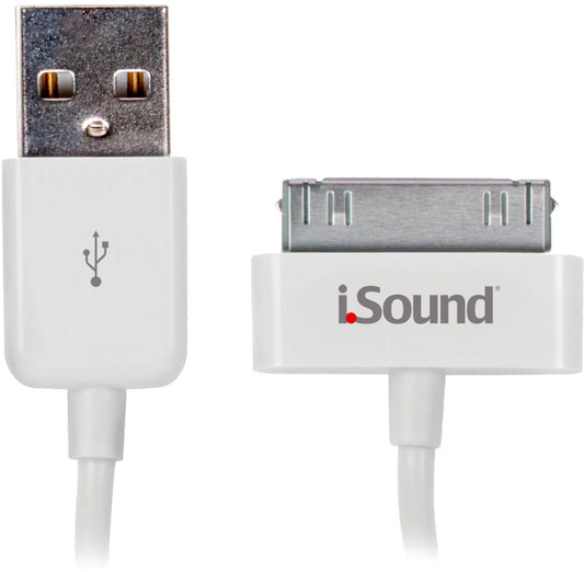 iSound Apple Charge and Sync Cable - White