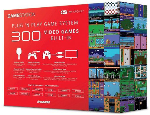 GameStation Plug 'N Play Game System with 300 Built-In Games