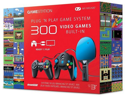 GameStation Plug 'N Play Game System with 300 Built-In Games