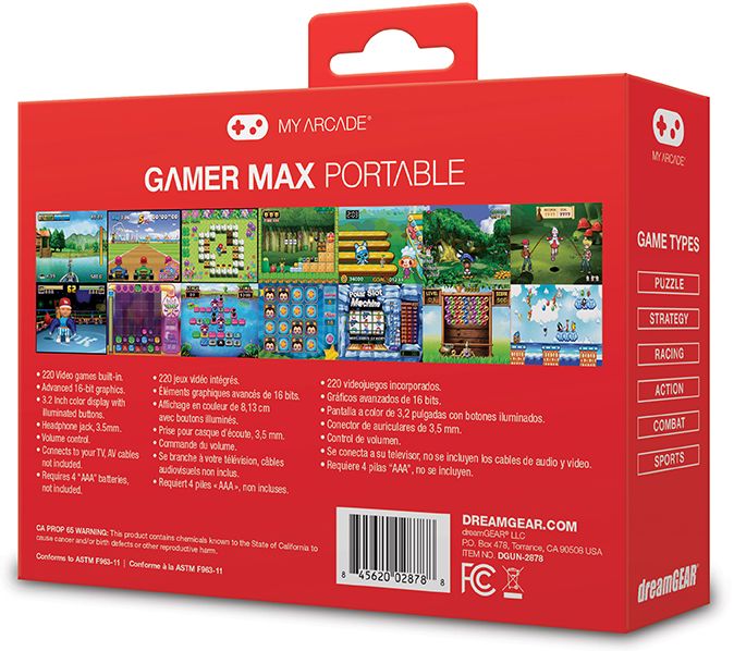 Gamer Max Portable 220 Ready to Play Video Games