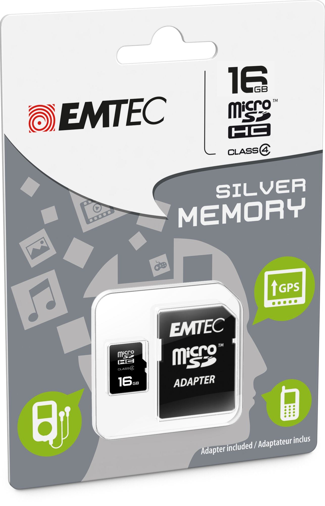 microSDHC Class 10 UHS-1 16G w/ Adapter