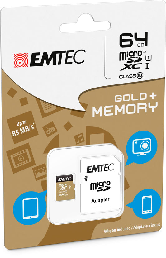 microSDHC Class 10 UHS-1 64G w/ Adapter