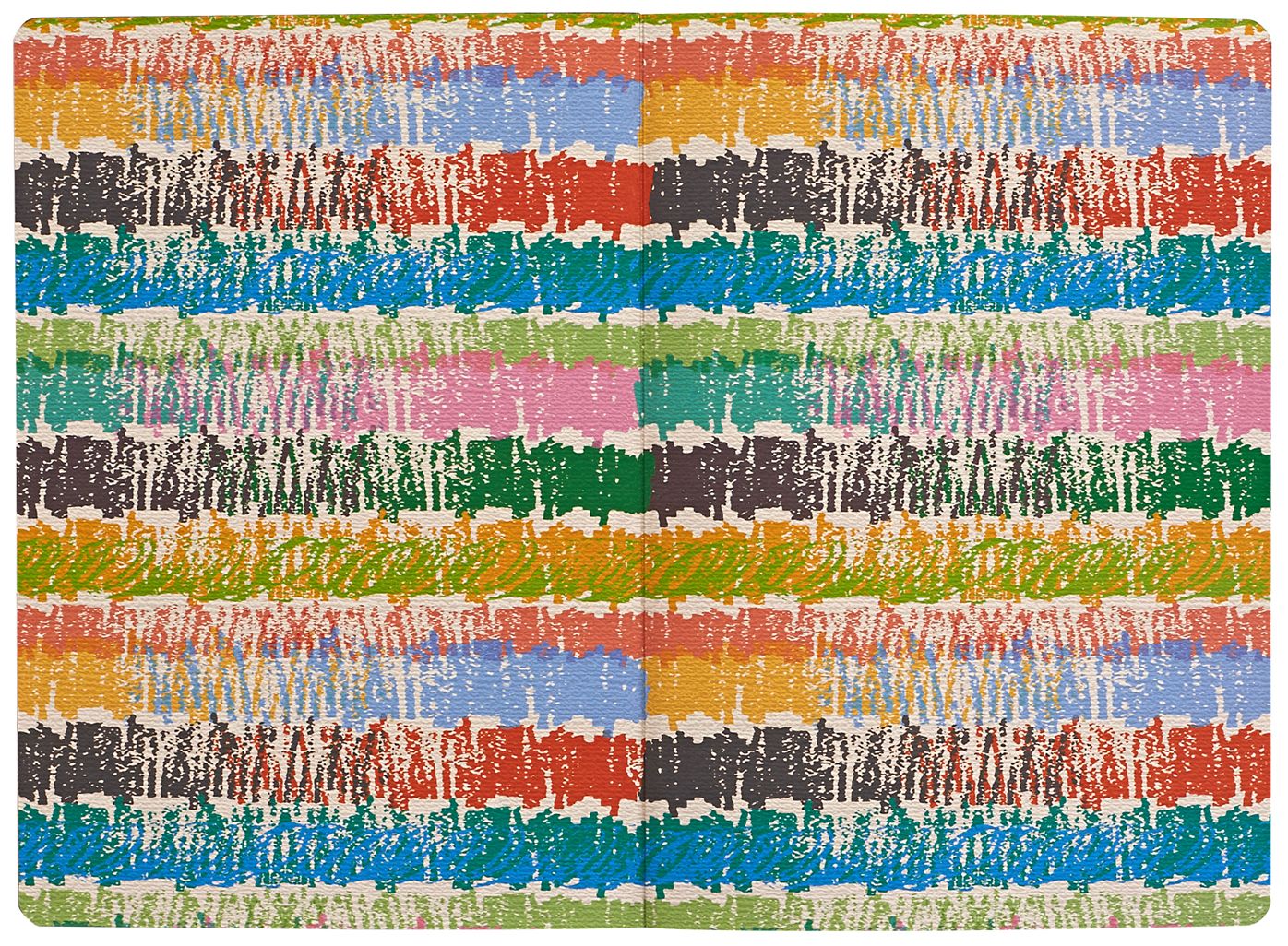 Deconstructed Colored Pencils Sketchbook 7" x 10"