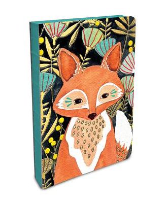 Woodland Fox Coptic Bound Lined Journal (6.5'' X 8.63'' )