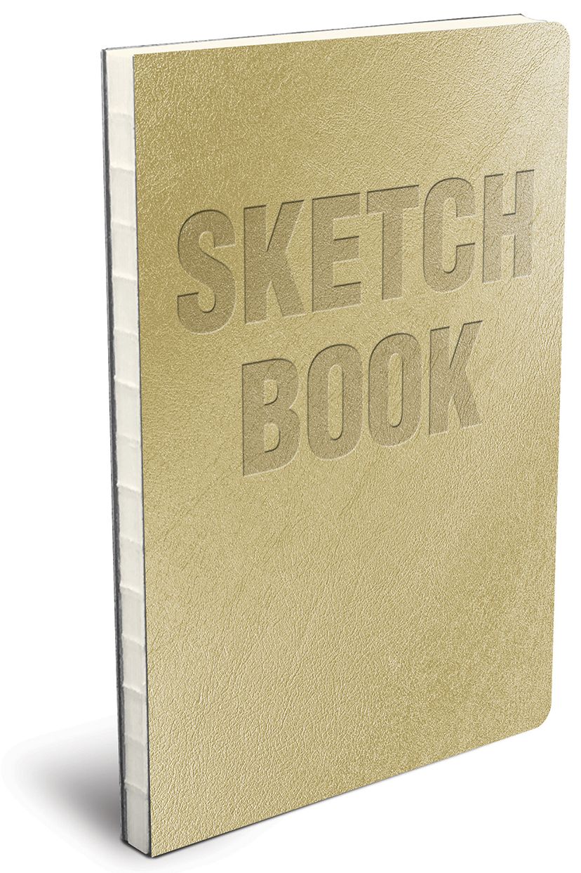 Sketchbook Metallic Gold Leatherette
