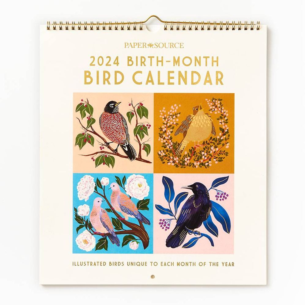 2024 Birth-Month Bird Wall Calendar