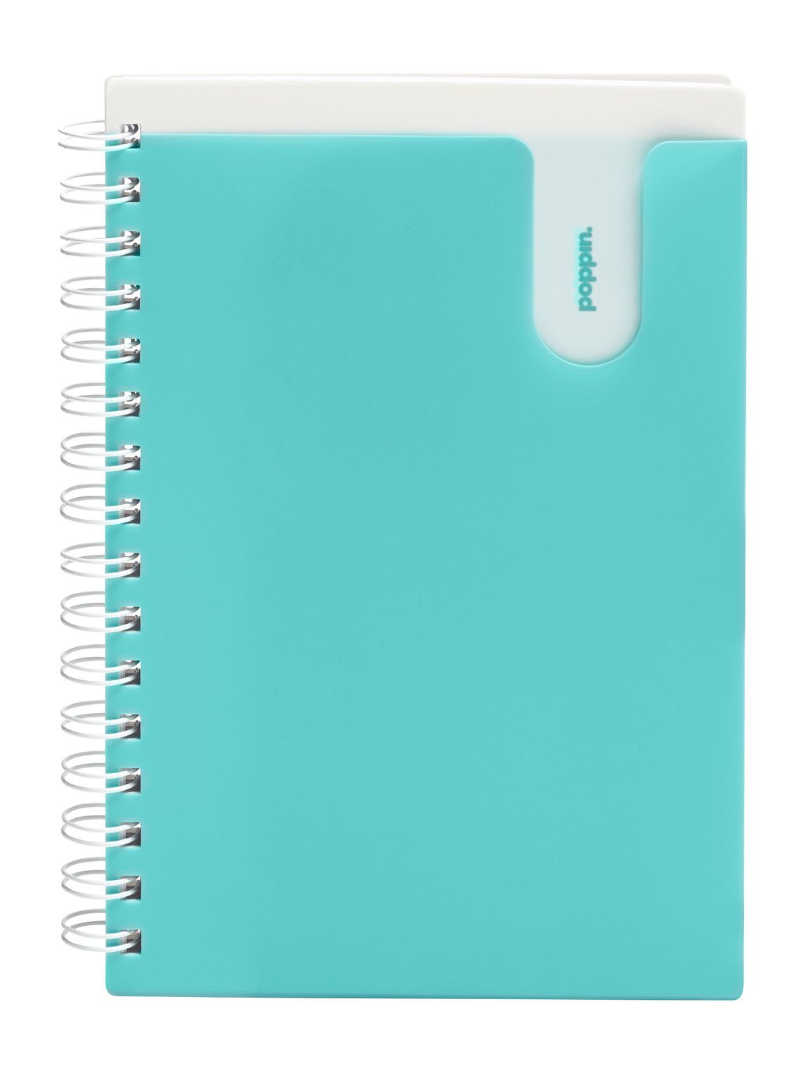 Aqua Medium Pocket Spiral Ruled Notebook