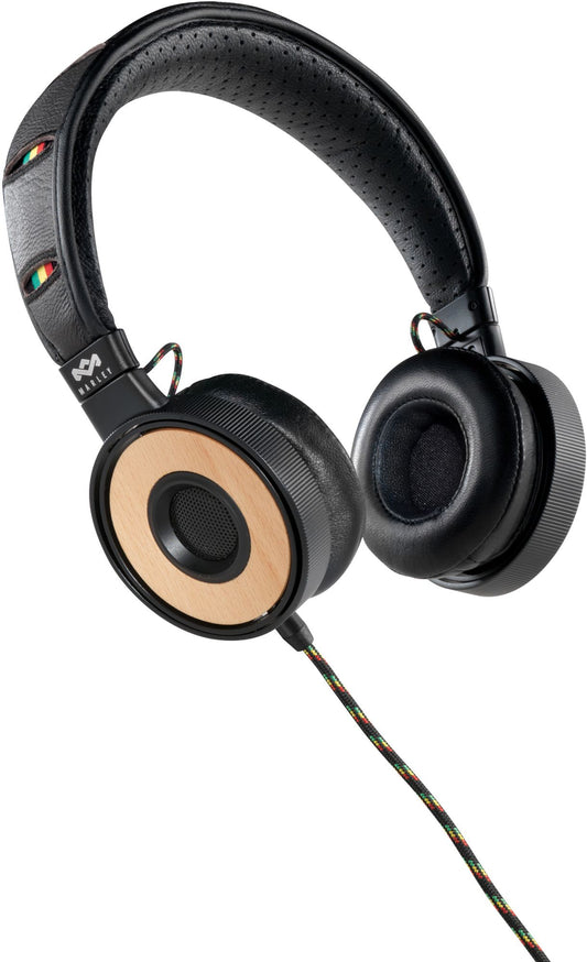 House of Marley EM-FH023-HA Redemption Song Harvest On-Ear Headphones with 3-Button Microphone