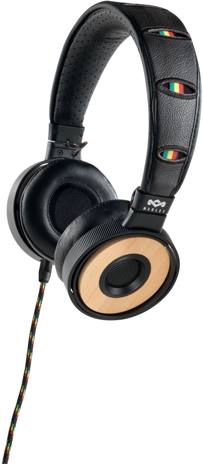 House of Marley EM-FH023-HA Redemption Song Harvest On-Ear Headphones with 3-Button Microphone