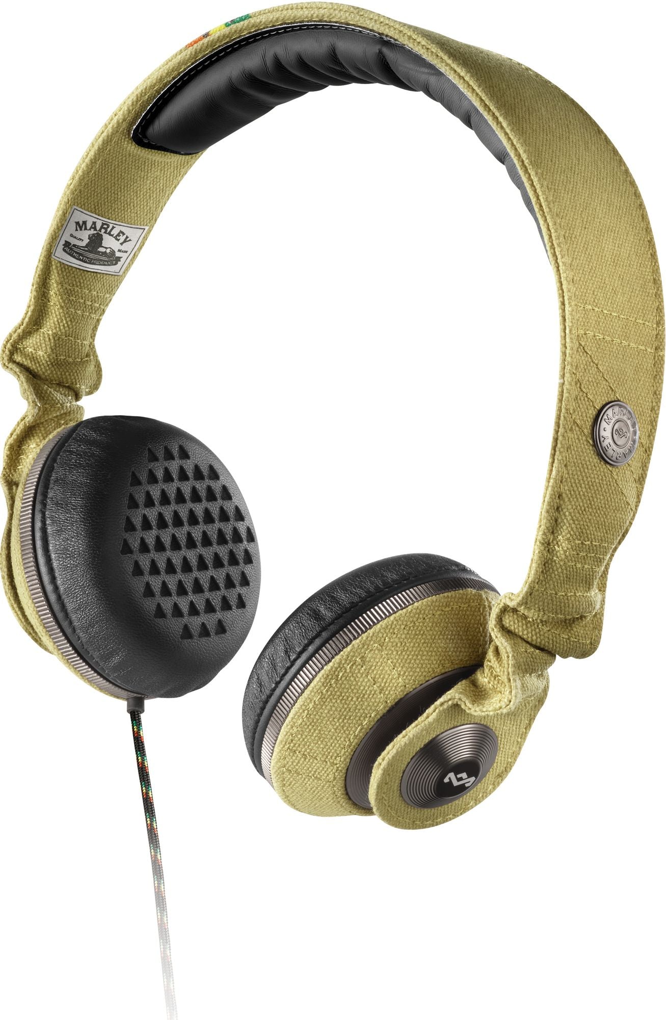 House of Marley EM-JH053-DT Riddim On-Ear Headphones with 3-Button Mic - Desert