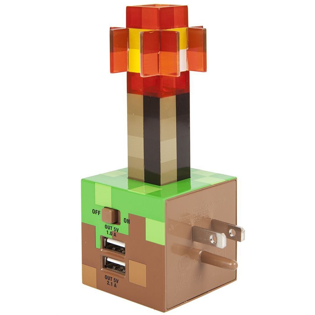 Think Geek INGT-MC-U Minecraft Redstone Torch USB Wall Charger