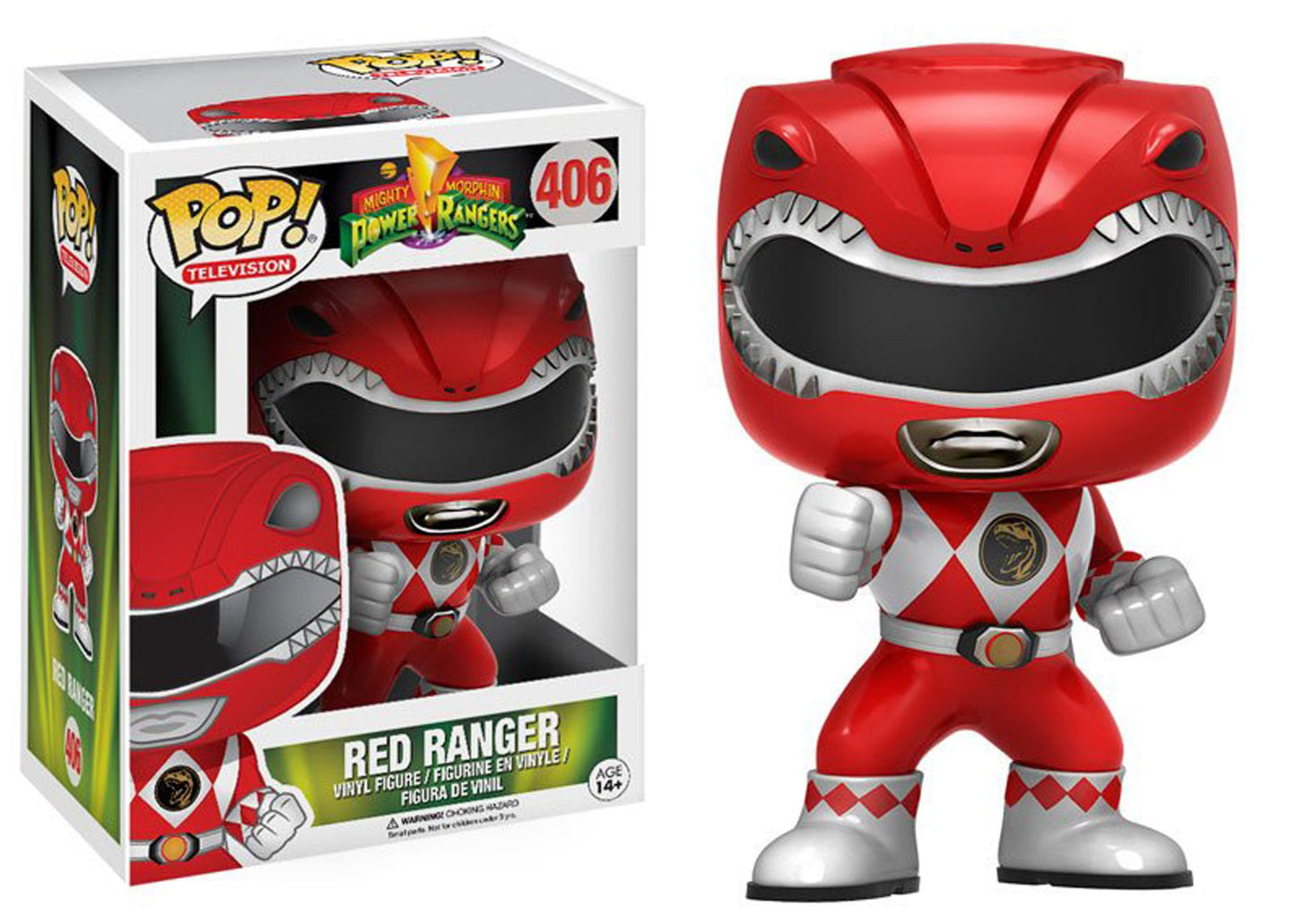 Funko POP! TV: Power Rangers POP! Collectors Set; Red Ranger, Pink Ranger, White Ranger