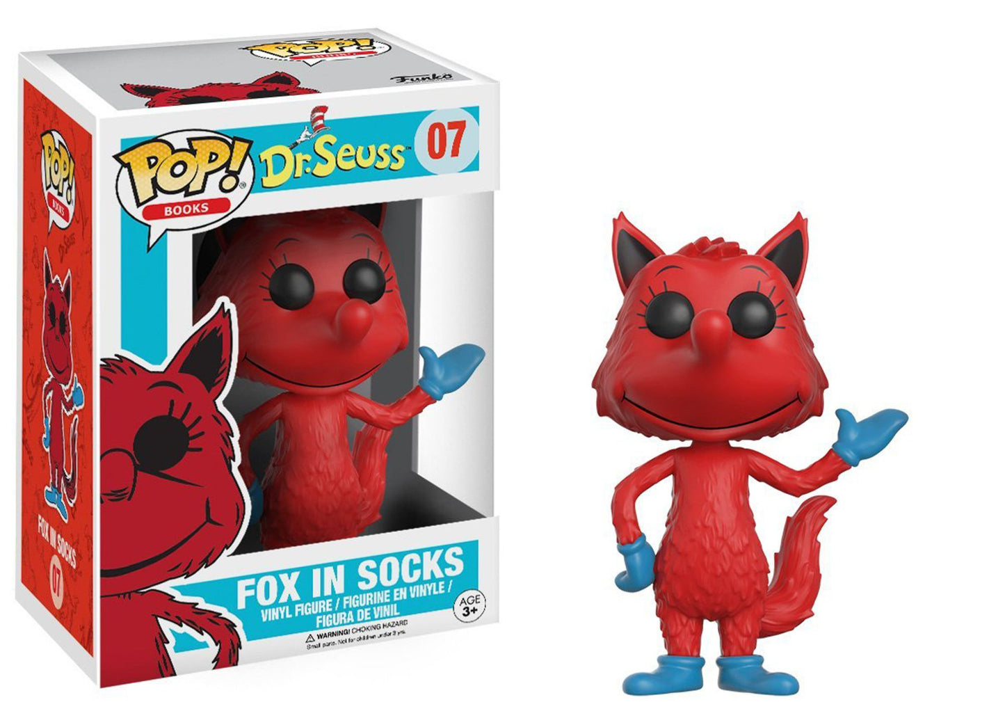 Funko POP! Books Dr. Seuss Collectors Set; Cat in the Hat, Horton 6", Sam I Am, Fox in Socks