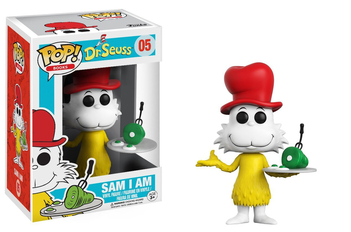 Funko POP! Books Dr. Seuss Collectors Set; Cat in the Hat, Horton 6", Sam I Am, Fox in Socks
