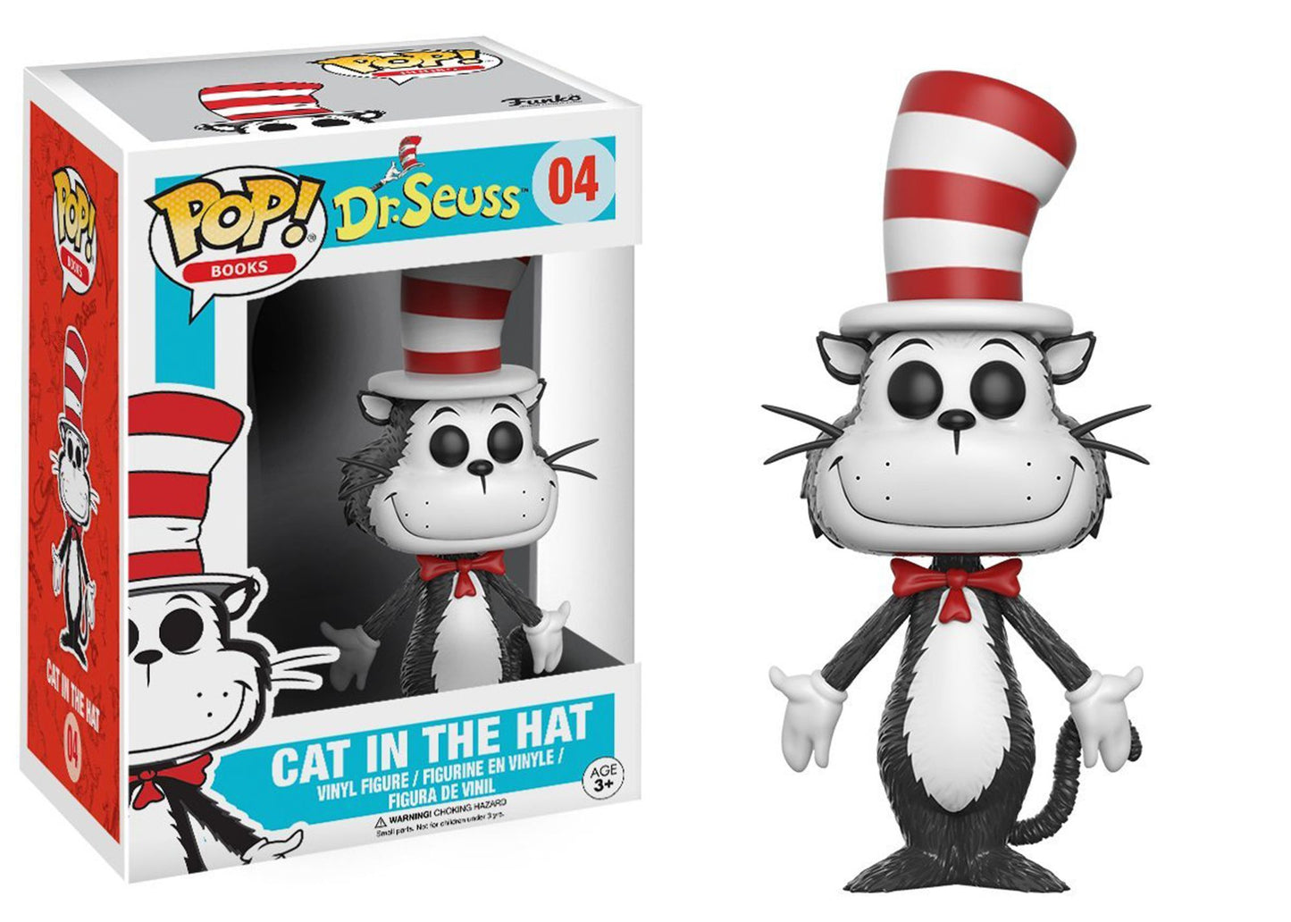Funko POP! Books Dr. Seuss Collectors Set; Cat in the Hat, Horton 6", Sam I Am, Fox in Socks