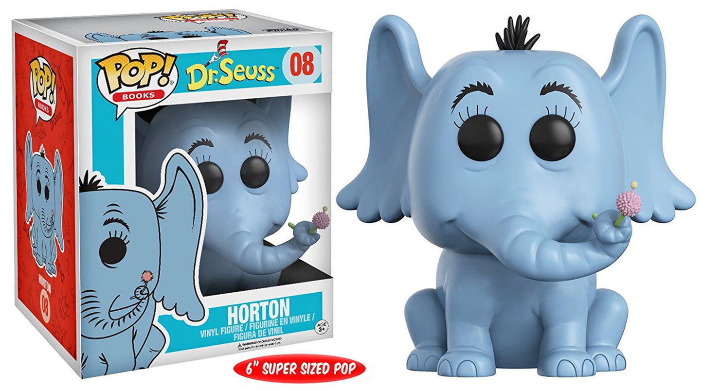 Funko POP! Books Dr. Seuss Collectors Set; Cat in the Hat, Horton 6", Sam I Am, Fox in Socks