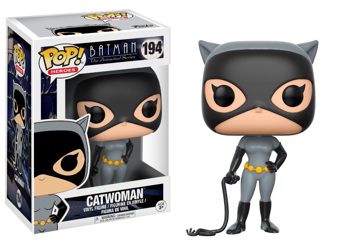 Funko POP! Heroes Animated Batman Collectors Set; Robot Batman, Bane, Phantasm, Catwoman.