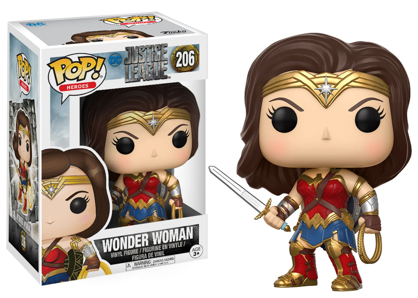 Funko POP! Movies DC Justice League Collectors Set; Batman, Aquaman, Cyborg, The Flash, Wonder Woman, Superman
