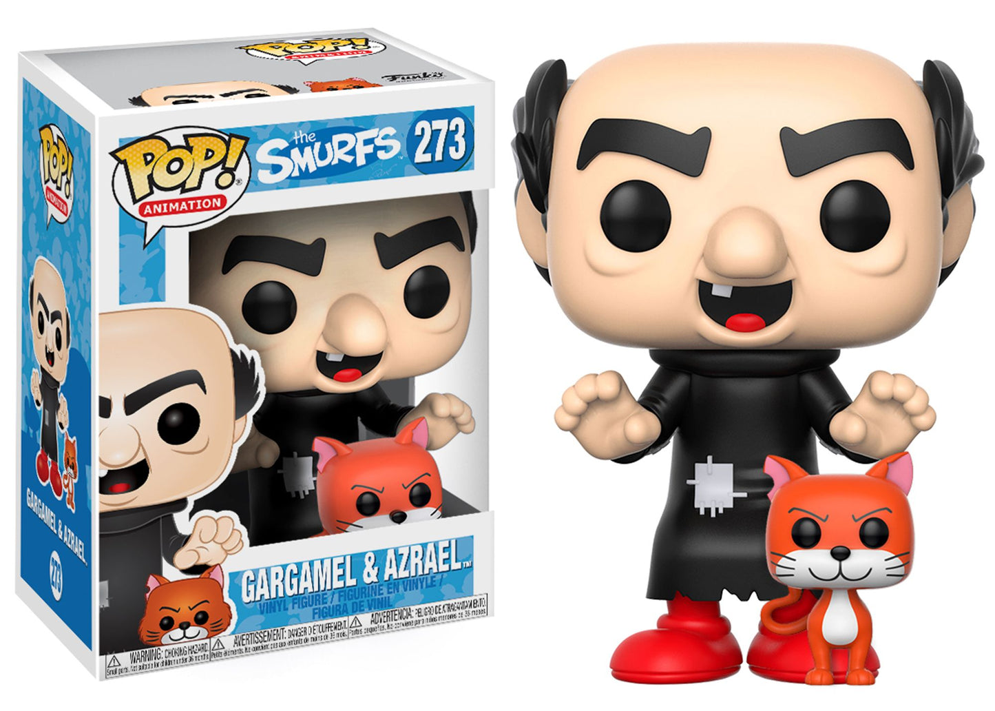 Funko POP! Animation Smurfs; Papa Smurf, Smurfette, Brainy Smurf, Gargamel(with Azrael)