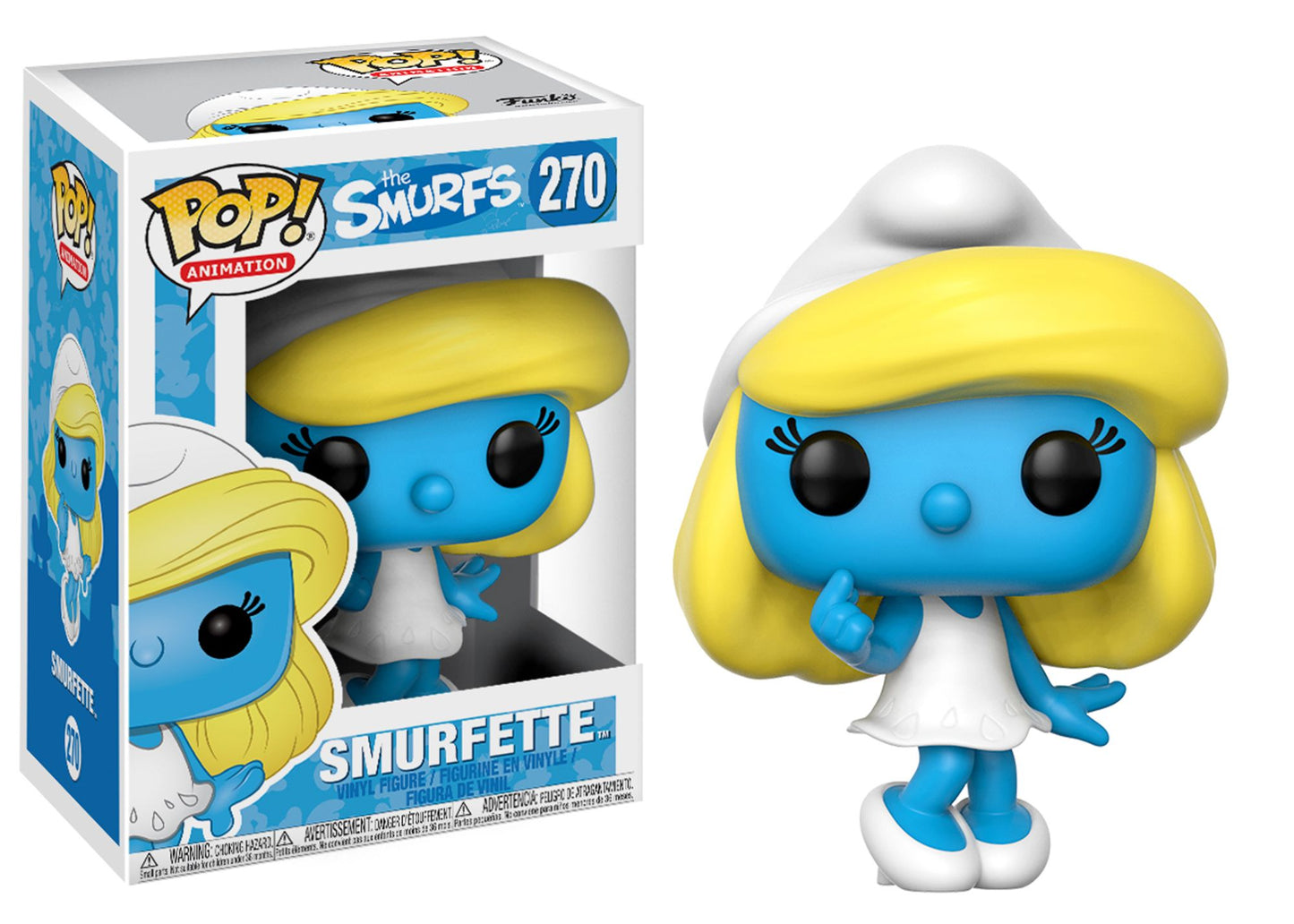 Funko POP! Animation Smurfs; Papa Smurf, Smurfette, Brainy Smurf, Gargamel(with Azrael)
