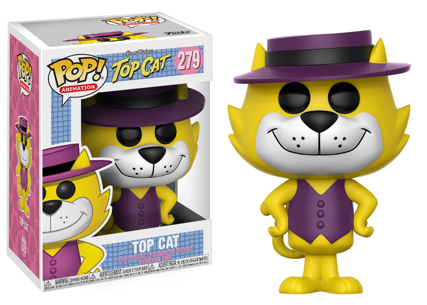 Funko POP! Animation Hanna Barbera Collectors Set; Breezly, Sneezly, Top Cat, Benny the Ball