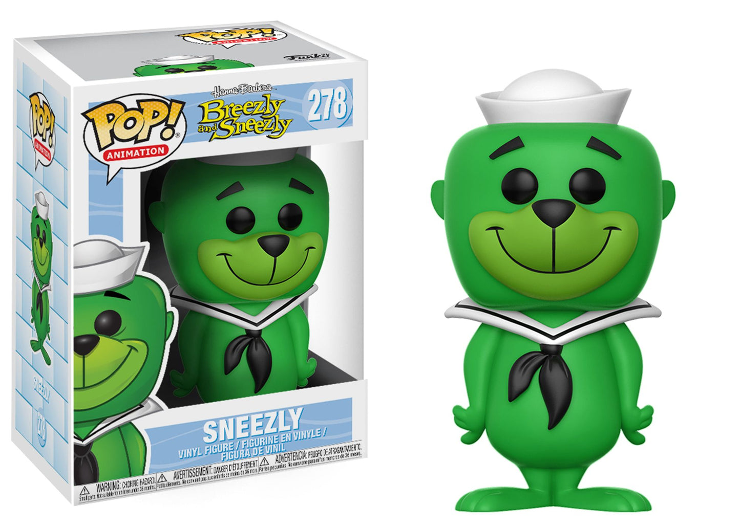 Funko POP! Animation Hanna Barbera Collectors Set; Breezly, Sneezly, Top Cat, Benny the Ball