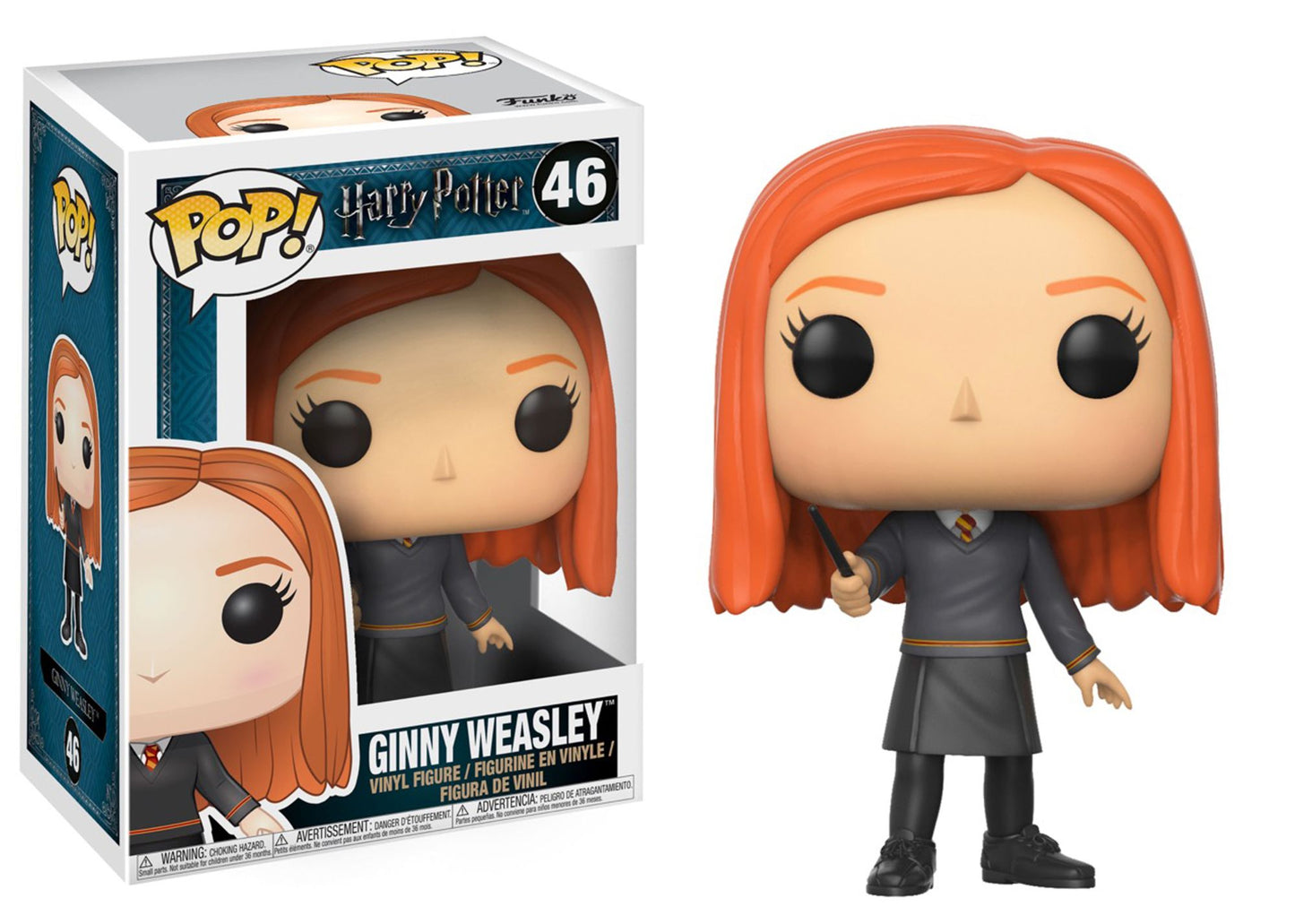 Funko POP! Movies Harry Potter Series 4 Collectors Set; Peter Pettigrew, Luna Lovegood(Lion Head), Ginny Weasley, Remus Lupin