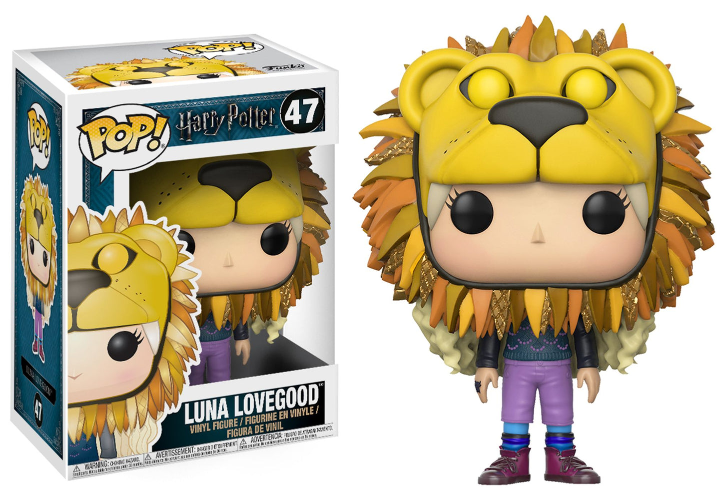 Funko POP! Movies Harry Potter Series 4 Collectors Set; Peter Pettigrew, Luna Lovegood(Lion Head), Ginny Weasley, Remus Lupin