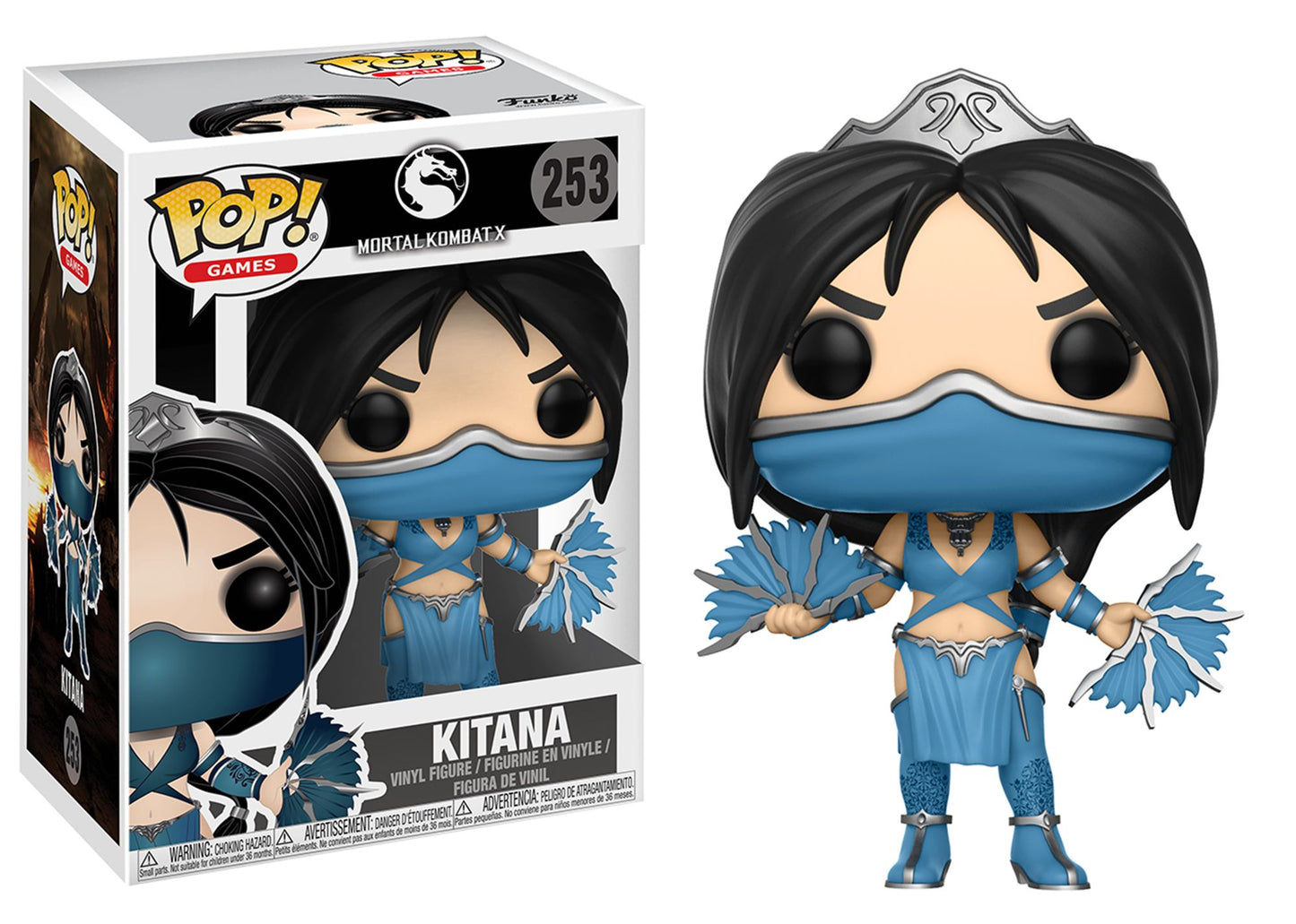 Funko POP! Games Mortal Kombat Collectors Set; Scorpion, Subzero (Possible Limited Chase Edition), Kitana, Raiden