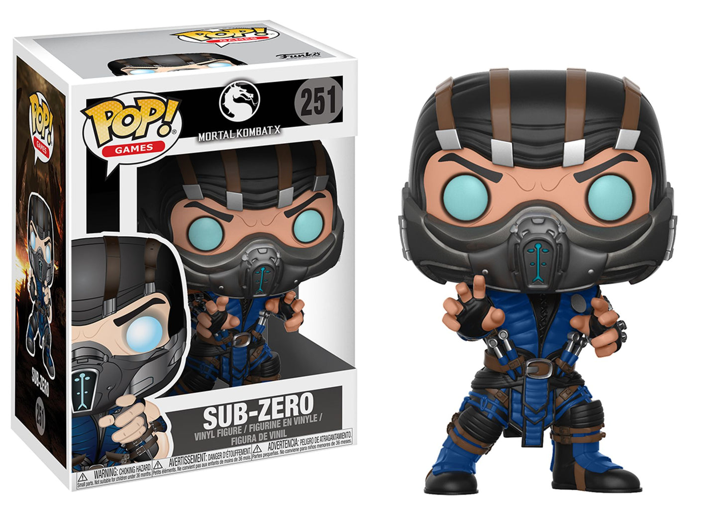 Funko POP! Games Mortal Kombat Collectors Set; Scorpion, Subzero (Possible Limited Chase Edition), Kitana, Raiden