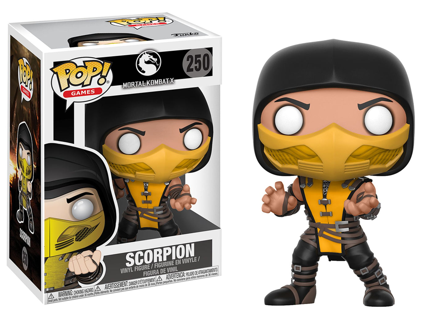 Funko POP! Games Mortal Kombat Collectors Set; Scorpion, Subzero (Possible Limited Chase Edition), Kitana, Raiden