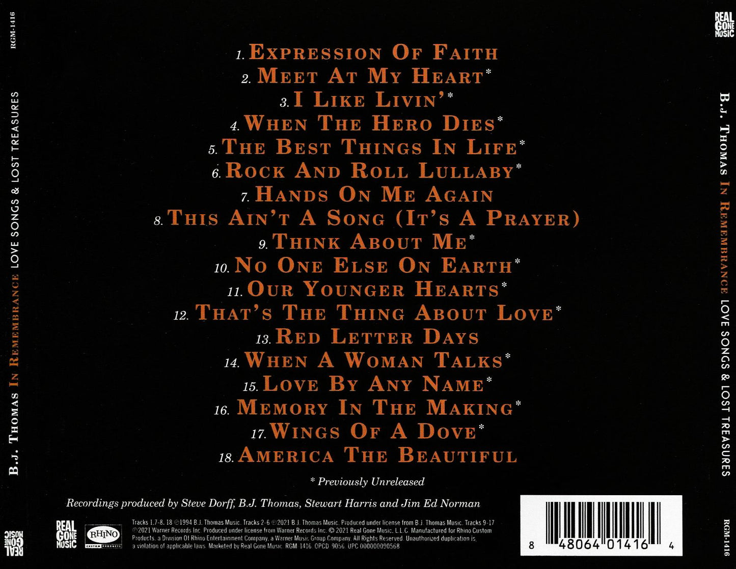 In Remembrance - Love Songs & Lost Treasures