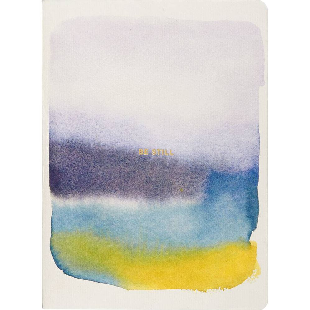 Watercolor Be Still Journal