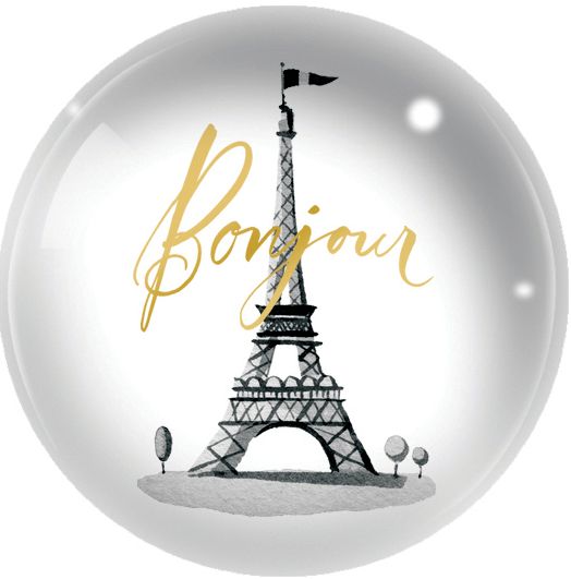 Brush Bonjour Dome Paperweight
